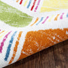 5’ x 7’ Colorful Herringbone Pattern Area Rug