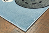 4’ x 6’ Blue Imaginative Racetrack Area Rug