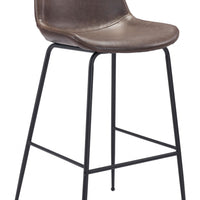 Brown and Black Top Shelf Modern Rugged Bar Chair