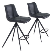 Aki Counter Chair (Set of 2) Black