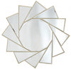 Gold Trimmed Pinwheel Wall Mirror