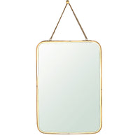 Gold Metal Vertical Wall Mirror