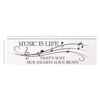 Minimalist Music Is Life Wall Art