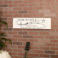 Minimalist Music Is Life Wall Art