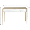 Champagne Finish Console Table