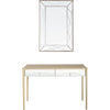 Champagne Finish Mirror and Console Table