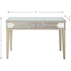 Antiqued Silver Console Table