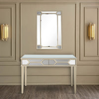 Antiqued Silver Console Table