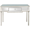 Silver Leaf Antiqued Console Table