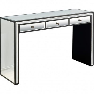 Bold and Black Console Table