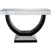 Black Half Moon Console Table