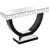 Black Half Moon Console Table