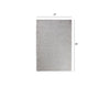 2’ x 8’ White Contemporary Runner Rug