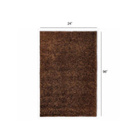 2’ x 8’ Brown Contemporary Runner Rug