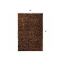 5’ x 7’ Brown Contemporary Area Rug