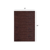 2’ x 8’ Dark Brown Modern Shimmery Runner Rug