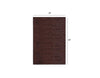 5’ x 7’ Dark Brown Modern Shimmery Area Rug