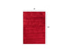 8’ x 10’ Red Modern Shimmery Area Rug