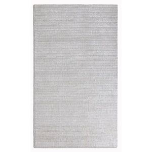 2’ x 8’ White Modern Shimmery Runner Rug