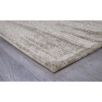 2’ x 8’ White Modern Shimmery Runner Rug