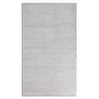 5’ x 7’ White Modern Shimmery Area Rug