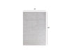 5’ x 7’ White Modern Shimmery Area Rug