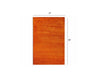 2’ x 8’ Orange Modern Shimmery Runner Rug