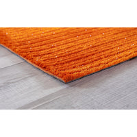 2’ x 8’ Orange Modern Shimmery Runner Rug