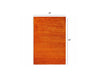 5’ x 7’ Orange Modern Shimmery Area Rug