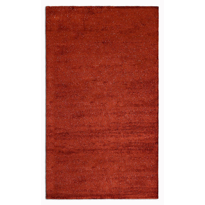 2’ x 8’ Flame Red Modern Shimmery Runner Rug