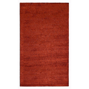 5’ x 7’ Flame Red Modern Shimmery Area Rug