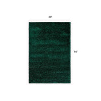 5’ x 7’ Green Modern Shimmery Area Rug