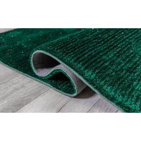 5’ x 7’ Green Modern Shimmery Area Rug