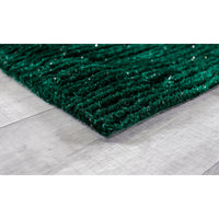 8’ x 10’ Teal Modern Shimmery Area Rug