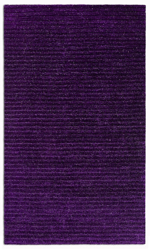 2’ x 8’ Eggplant Purple Modern Shimmery Runner Rug