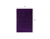 5’ x 7’ Eggplant Purple Modern Shimmery Area Rug