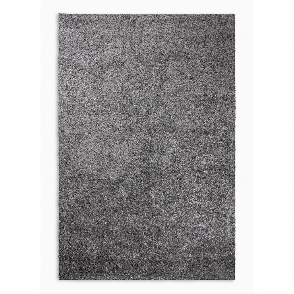 2’ x 8’ Silver Textured Modern Runner Rug