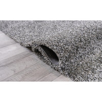 2’ x 8’ Silver Textured Modern Runner Rug