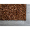 2’ x 8’ Dark Brown and Gold Sparkly Runner Rug