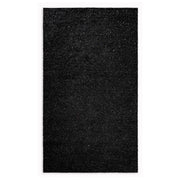 2’ x 8’ Black and Silver Sparkly Runner Rug