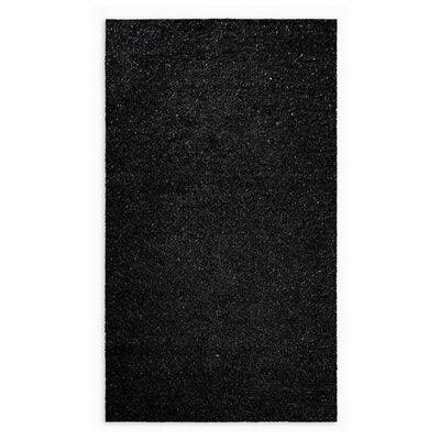 5’ x 7’ Black and Silver Sparkly Area Rug