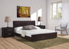 Brown Platform Queen Bed