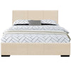 Beige Platform Full Bed