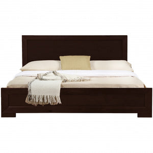 Espresso Wood Twin Platform Bed