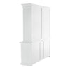 Classic White Hutch Bookcase with 5 Doors and 3 Drawers