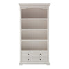 Classic White Bookcase with Drawers