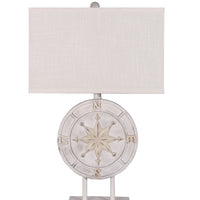 Set off 2 Beige Nautical Compass Table Lamps