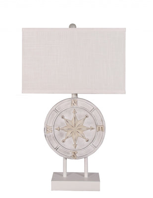 Set off 2 Beige Nautical Compass Table Lamps