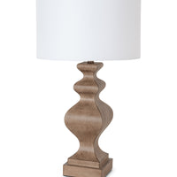 Set of 2 Soft Brown Curvy Table Lamps