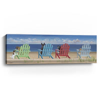 Dogs At The Beach Unframed Print Wall Art